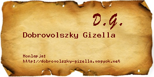 Dobrovolszky Gizella névjegykártya